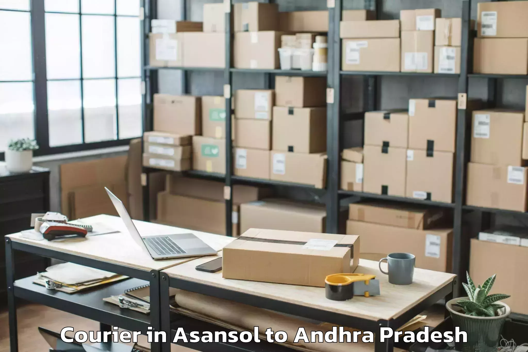 Top Asansol to Koyyalgudem Courier Available